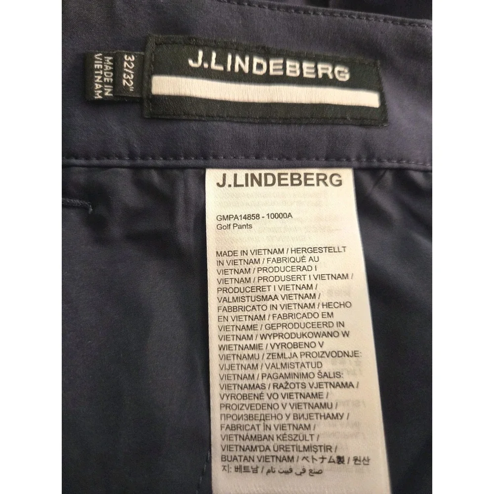 J. Lindeberg Men's Tech Golf Performance Pants Navy Blue 32 x 32 NEW! $145